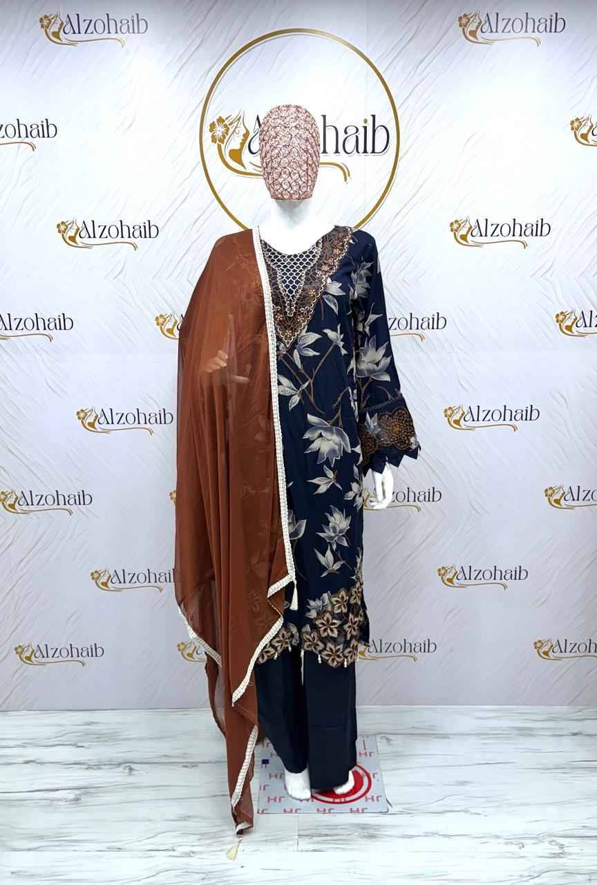 Alzohaib Vol 2 Pakistani Suits By Fashid Stylish Beautiful Colourful Printed & Embroidered Party Wear & Occasional Wear Pure cotton Dresses At Wholesale Price